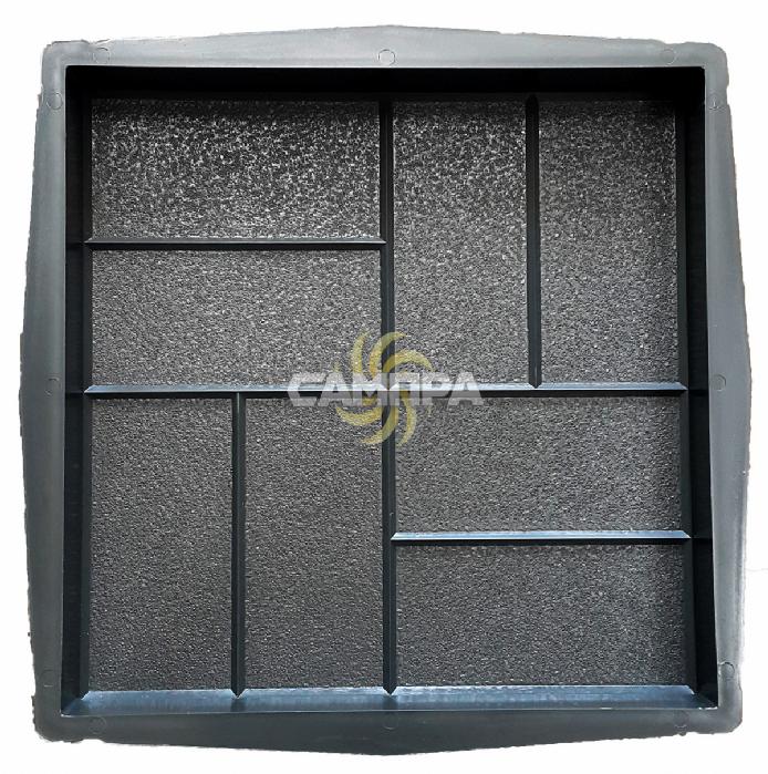 Форма для тротуарной плитки 8 кирпичей (кр.шагрень) фото 1