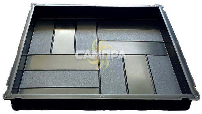 Форма 12 кирпичей 500х500х60 мм фото 2